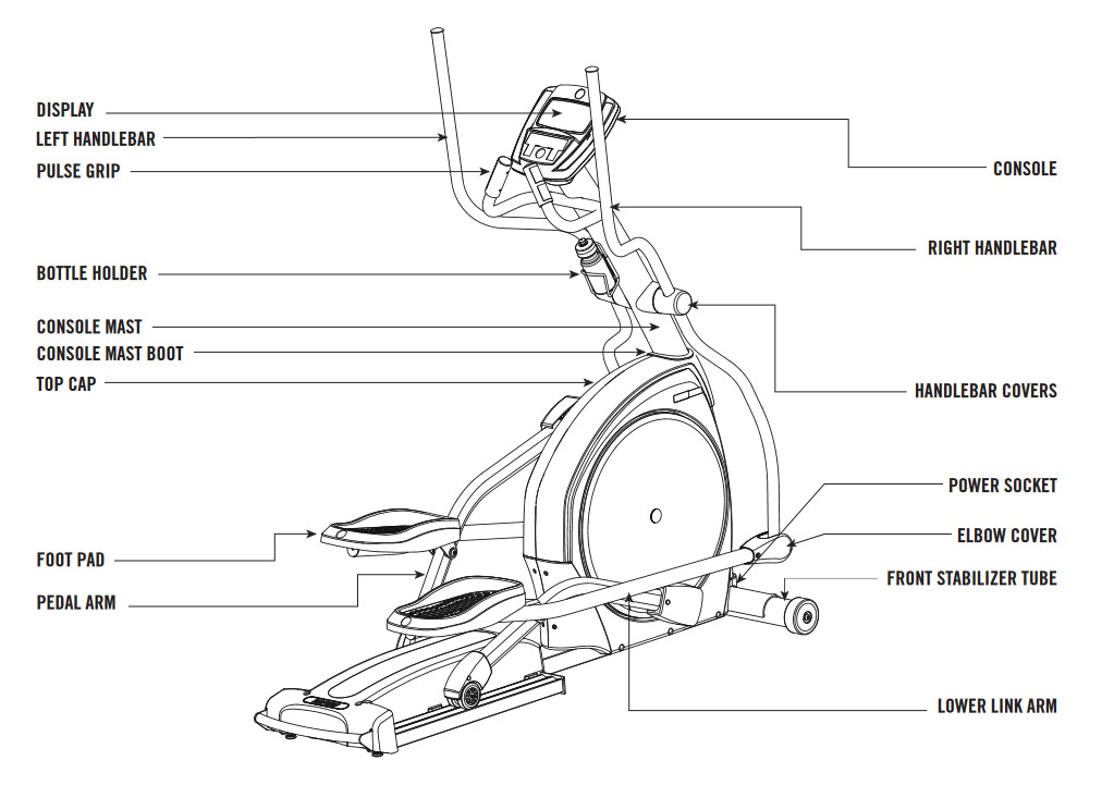 AFG 4.0AE Elliptical Body Parts